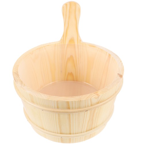 Wooden sauna bucket - wooden, practical