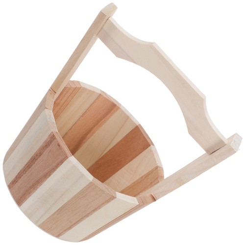 Natural wood bath bucket - natural,
